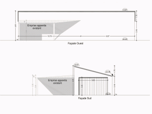 Exemple Permis de Construire Hangar Agricole plan de façades