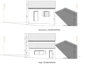 permis de construire pour extension d habitation plan de facade