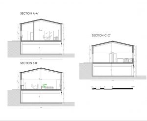 PCMI 3 plan de coupe projet transformer un hangar en habitation