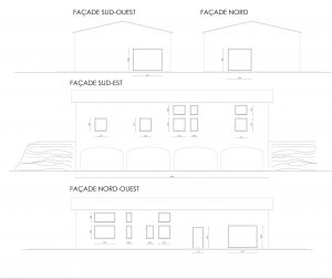 PCMI 5 plan de facade projet transformer un hangar en habitation