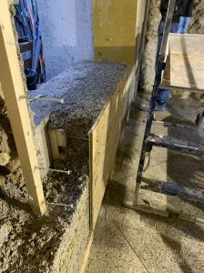 montage mur banché béton de chanvre